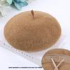 New Women's Wool Felt Beret: Autumn/Winter Warm Painter Pumpkin Hat.