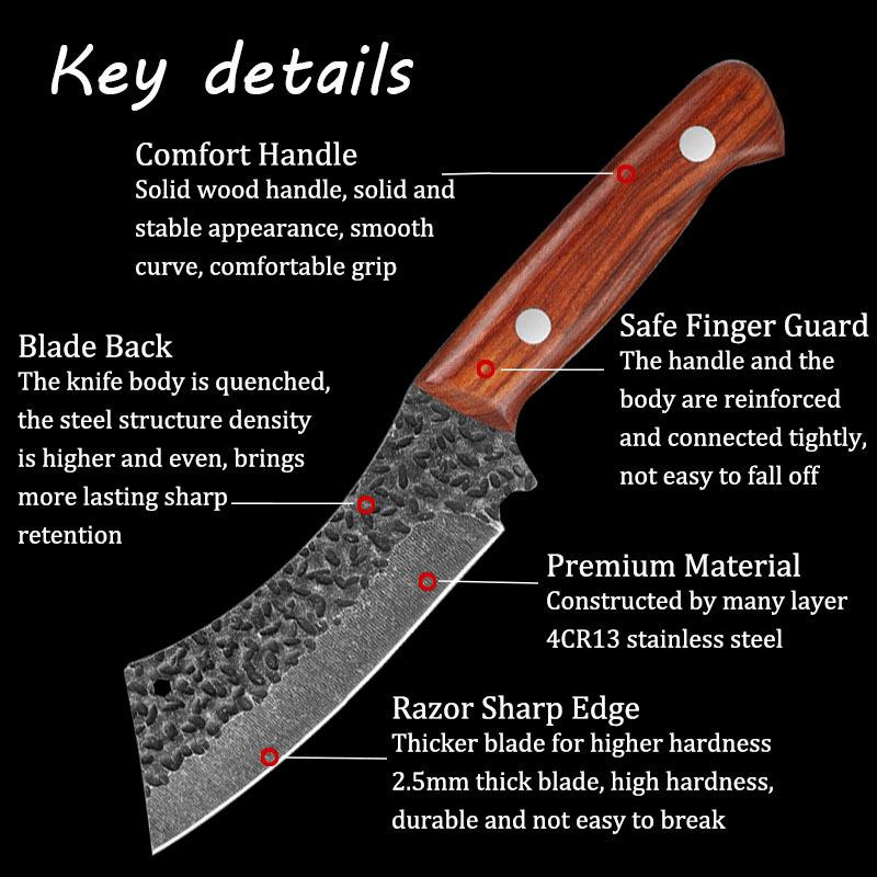 Professional Vegetable Fish Knife Boning Barbecue Knife 3PCS Kitchen Chef Knife Set Utility Knife