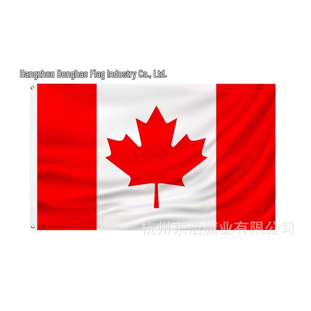 2026 World Cup Canada Fan Headband and Car Flag Set - Polyester Sports Event Accessories
