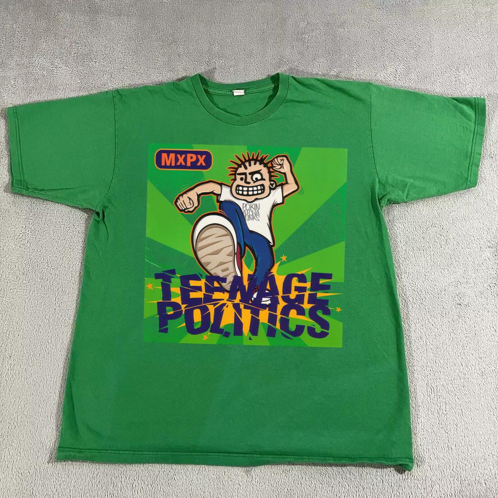 Mxpx Band Teenage Politics Cotton Short Sleeve T Shirt Full Size S-5XL TT711 Unisex T-Shirt XXXL