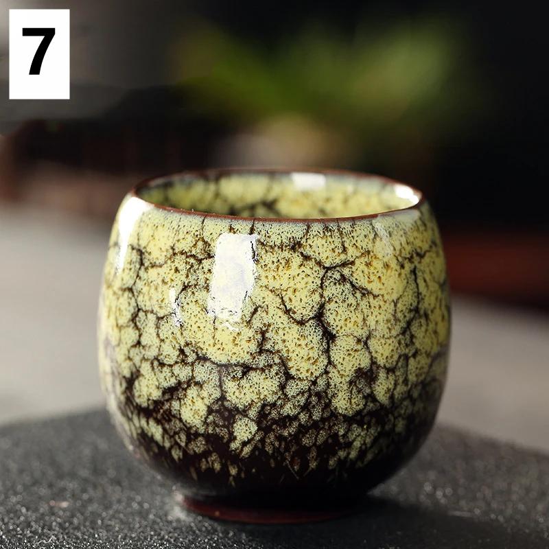 1PC Kiln Change Ceramic Cup Porcelain Kung Fu Tea Cups 110ml Drinkware Tableware Pottery Drinkware Tableware Coffee Mug Wine Mug