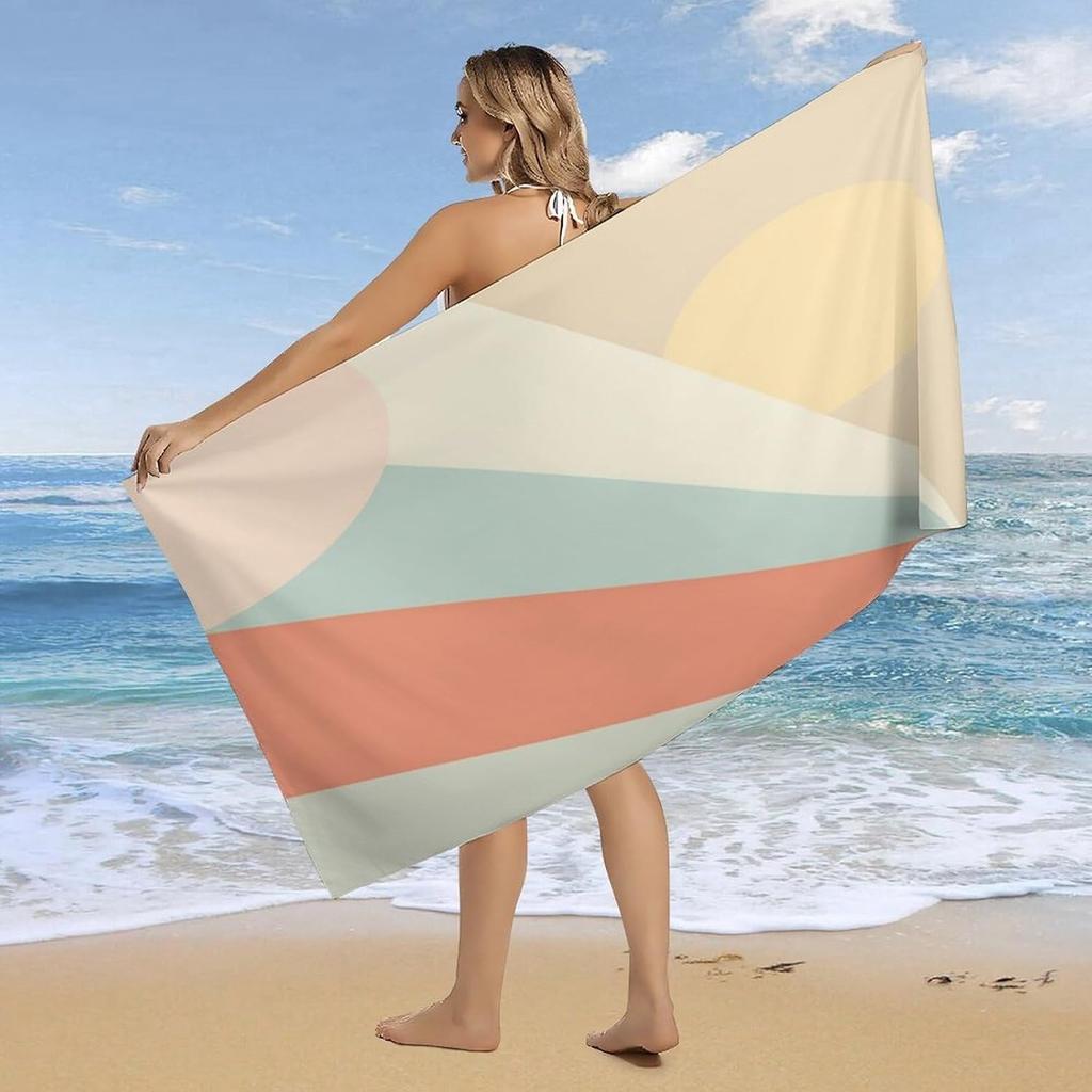 1PC Beach Towel Stripe pattern for family friends Gifts Towel Quick-Dry Beach Towel For Yoga Tourism Beach GYM Camping Swimming
