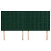 Maison Exclusive - Tête de lit Vert foncé 160x5x118/128 cm Velours