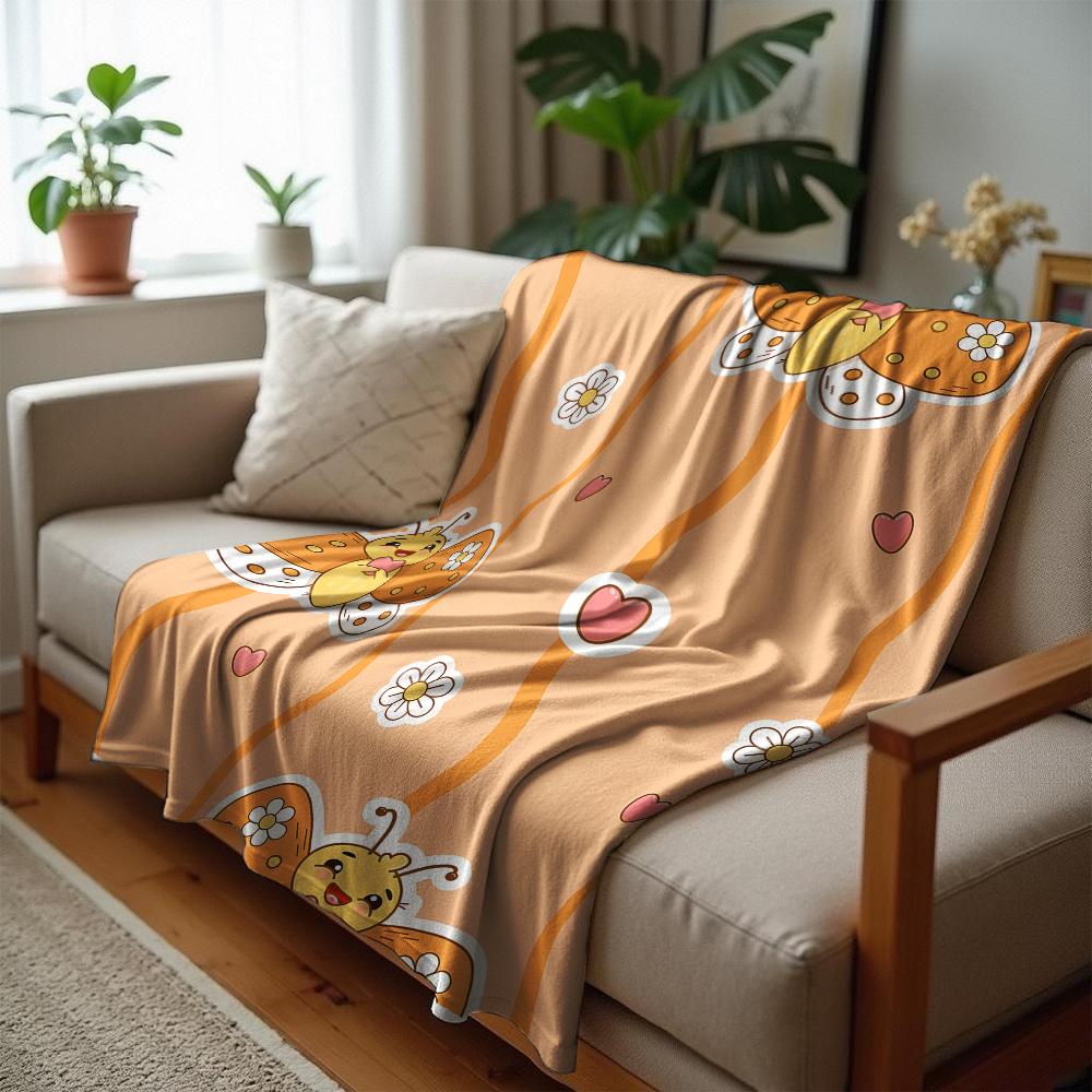 Anime Underwater Whale Diver Soft Flannel Blanket Breathable Warm Throw for Office Car Sofa Kids Room Birthday Xmas Gift