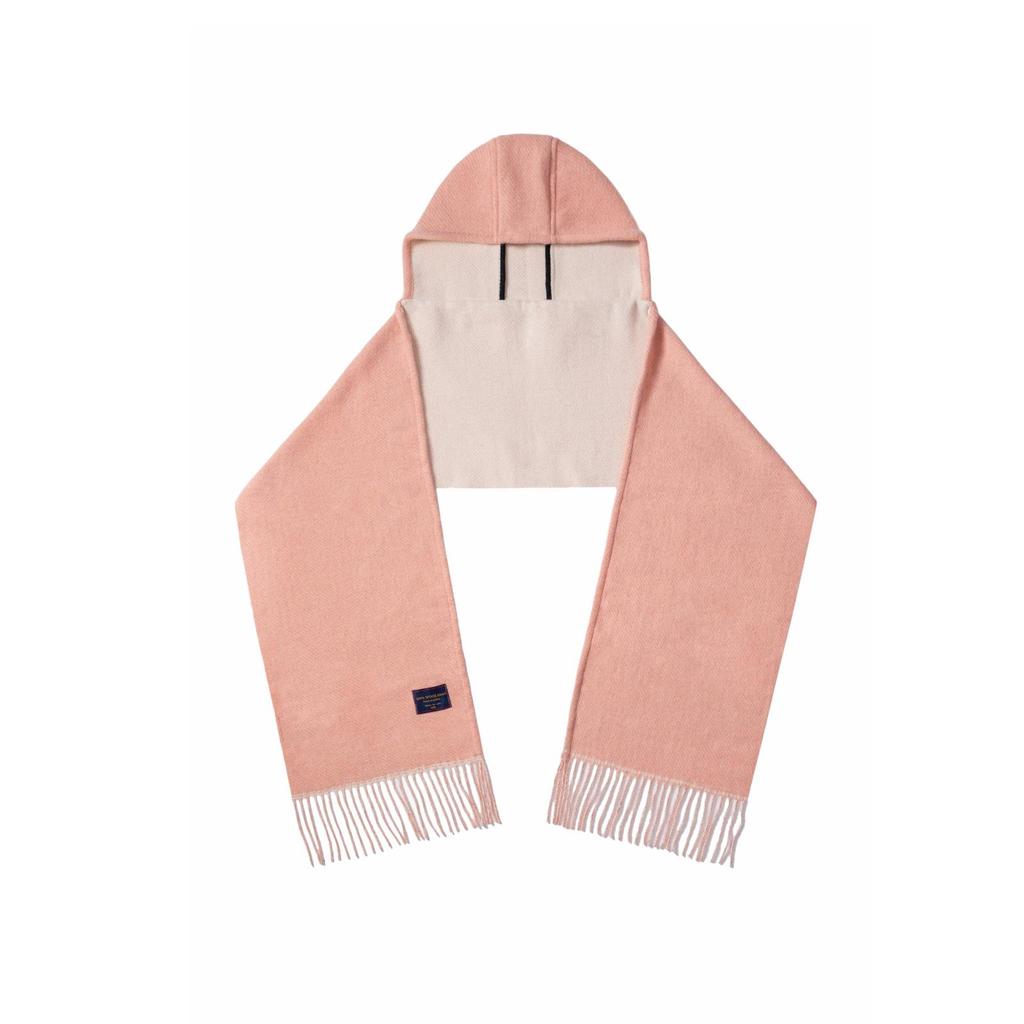 Double-Sided Wool Hooded Cape and Scarf for Women - Versatile Autumn/Winter Shawl