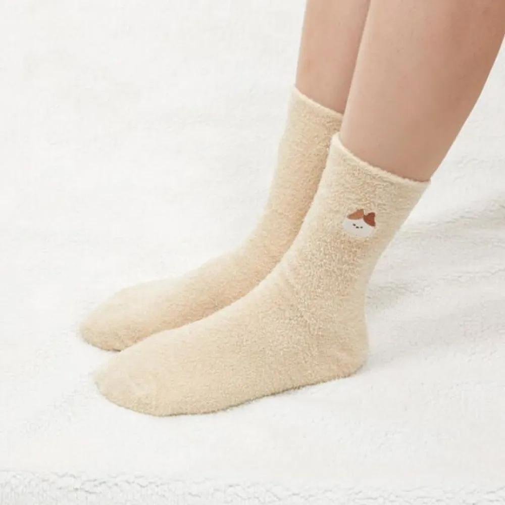 ArtBox Cat Long-neck Sleeping Socks Beige
