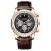 Men's Waterproof Luminous Running Alarm Clock Watch