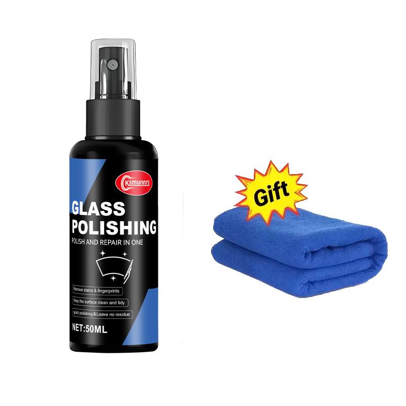

50ml Glass Polishing Care Agent - Car Window Polish, Windshield and Rearview Mirror Renovator, Suitable for Cars, Bathrooms, RVs