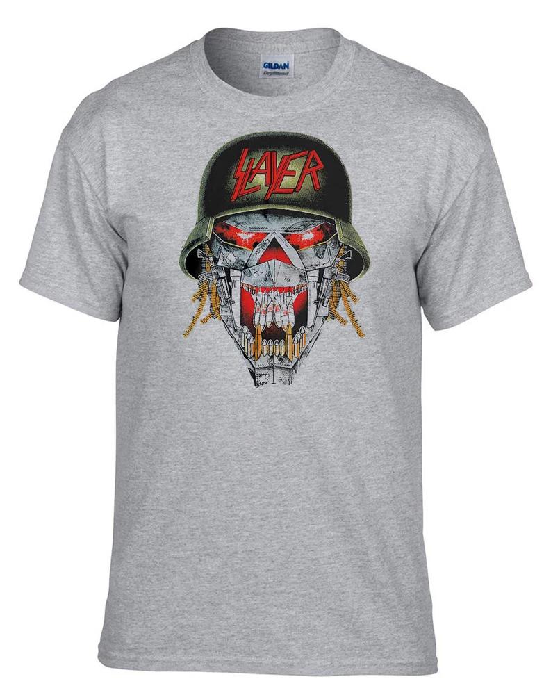 Slayer Rock Band Rock Music Legends Grey TShirt 520Grey 2XL