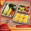 OEINGOEING Stainless Steel Rectangular Serving Tray