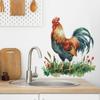 Fun-f147 Painted Garden Rooster Living Room Kitchen Porch Home Background Decoration Wall Sticker