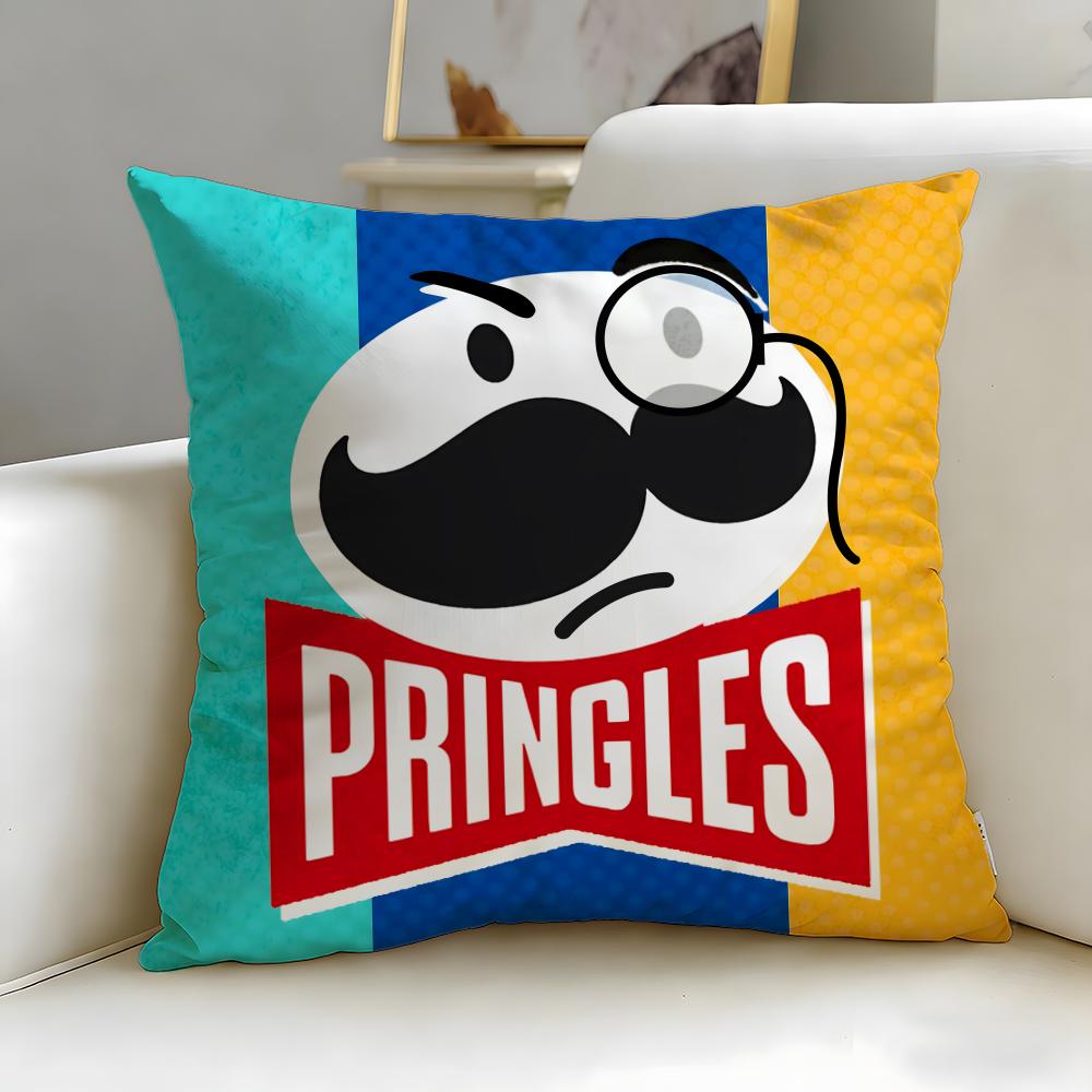 Klassische Snack-Marke Pringles Kissenbezug Weich & Pflegeleicht – Vielseitig für Sofa, Bett, Reisen und Büro