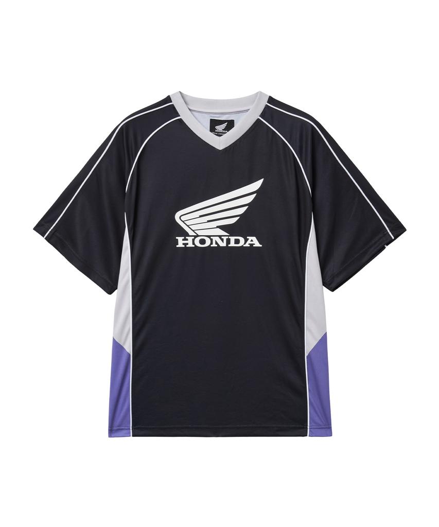 PHYPS MOTORCYCLE Mesh Block Jersey Short Sleeve Black