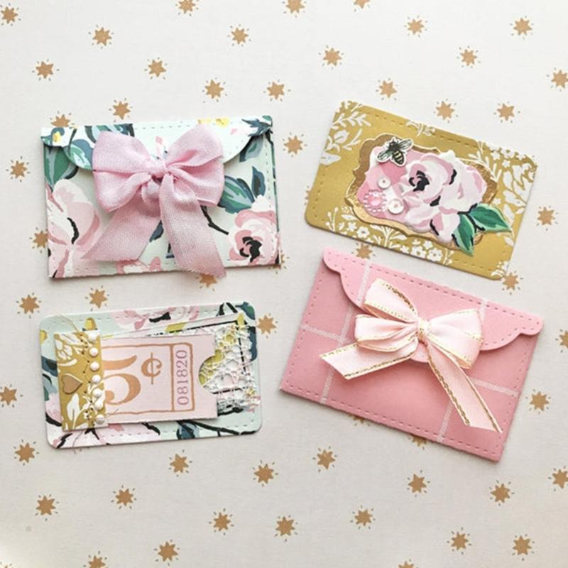 Metal Die Cuts Envelope Birthday Embossing Stencil Cutting Dies for Card Making Scrapbooking Paper Craft DIY Template