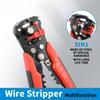Crimper Cable Cutter Terminal Hand Tool Adjustable Automatic Wire Stripper Multifunctional Striping Crimping Pliers