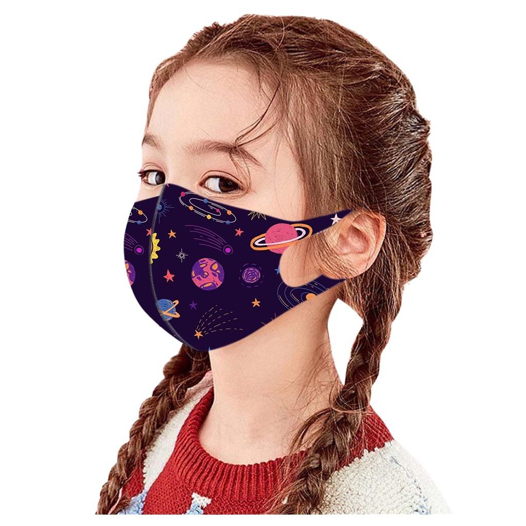 Children's Windproof Reusable Printed Face Mask 1PC