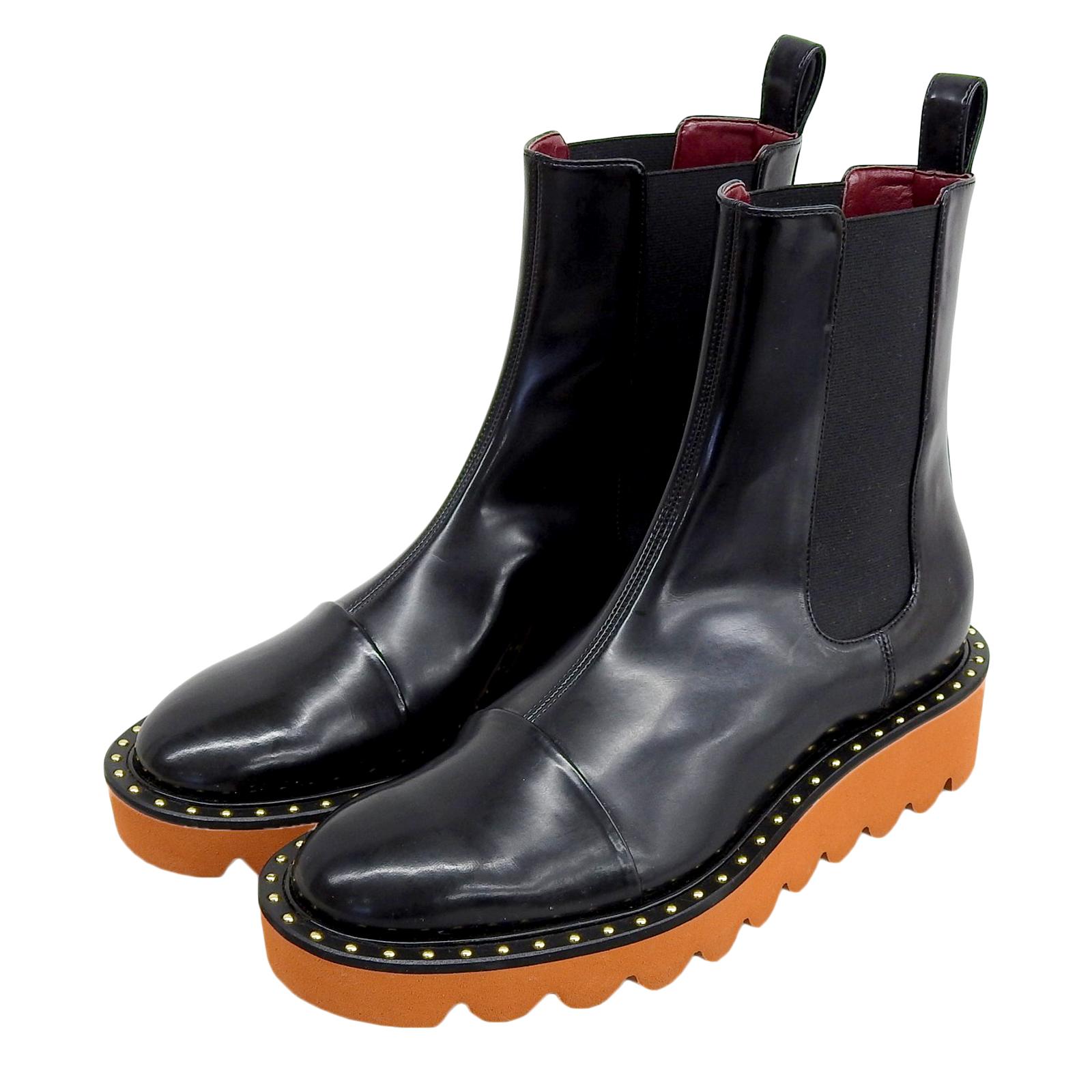 

Stella McCartney boots Eco-leather side gore Chelsea Faux leather 36.5 Used