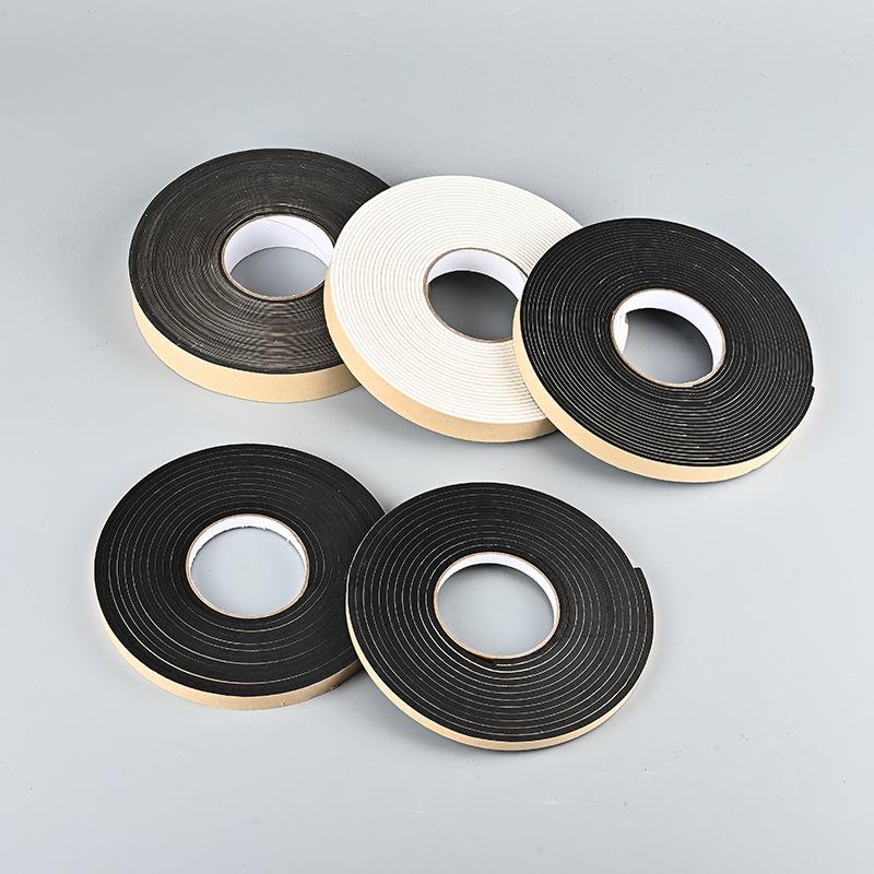 Black EVA Shockproof Soundproof Adhesive Foam Tape Roll
