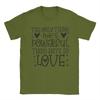 Das Einzige, was mächtiger ist als Hass, ist Liebe T-Shirt Herren Reine Baumwolle Großartiges T-Shirt Rundhals T-Shirt Kurzarm T-Shirts