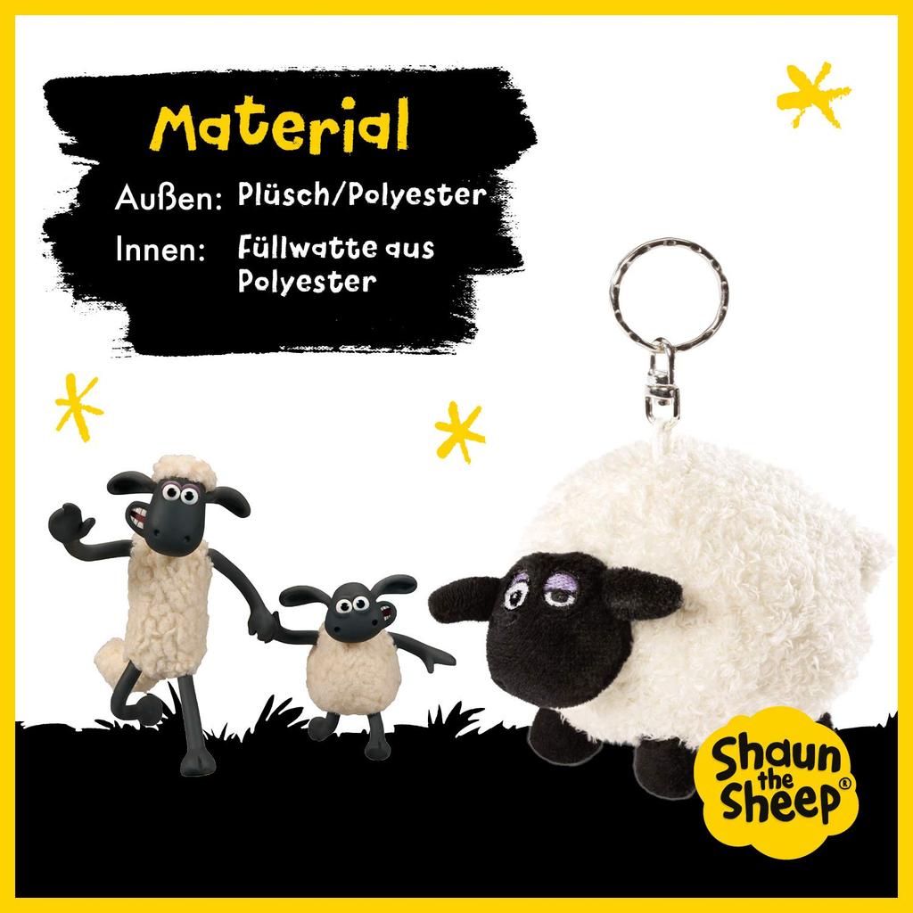 Shaun the Sheep NICI Shirley Key Ring 10cm