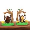 Solar Dancing Monkey Toy Solar Powered Swing Monkey Cartoon Animated Bobble Monkey Dancer for Car Interior Decoration