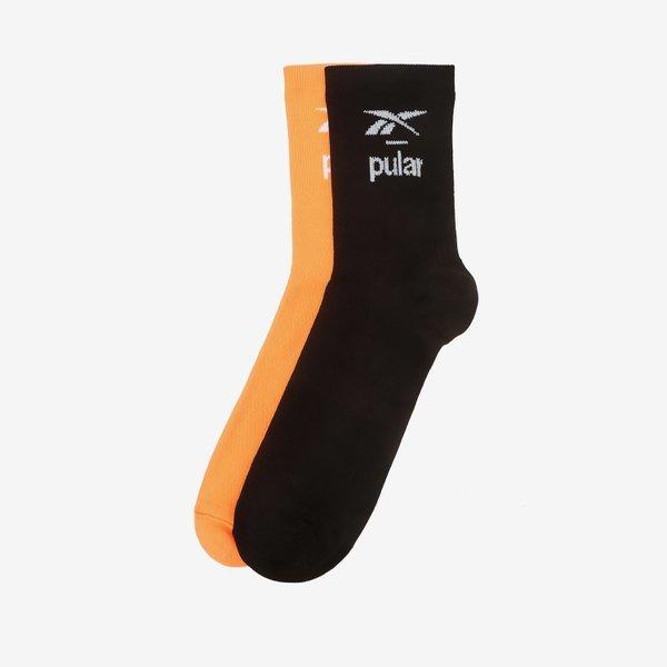 

Reebok X Pular 2 Pack Running Socks Black Orange Ress5fy71bk BLACK: ORANGE/M