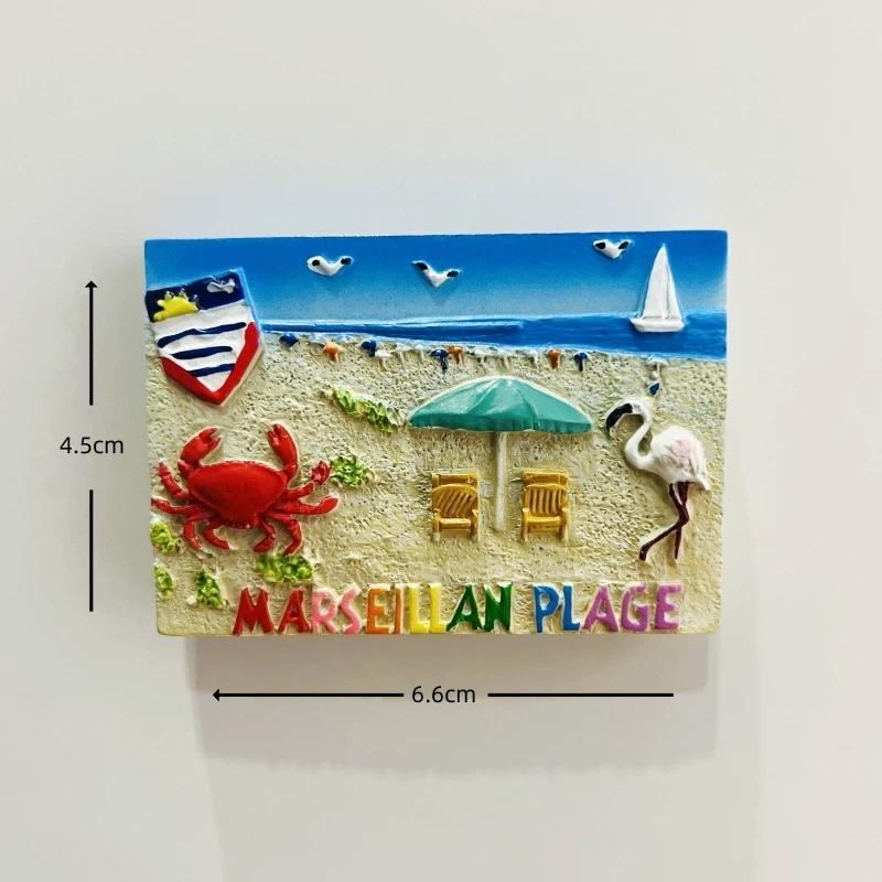 Frankreich Paris Saint Michel Berg Harz Kühlschrankmagnet Aufkleber Reise Souvenir Geschenk Landschaft Kühlschrankmagnet Heimküche Dekoration