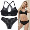 European and American Style Bra Set Plus Size Bra Thin Sexy Backless Lace Push-up Underwear