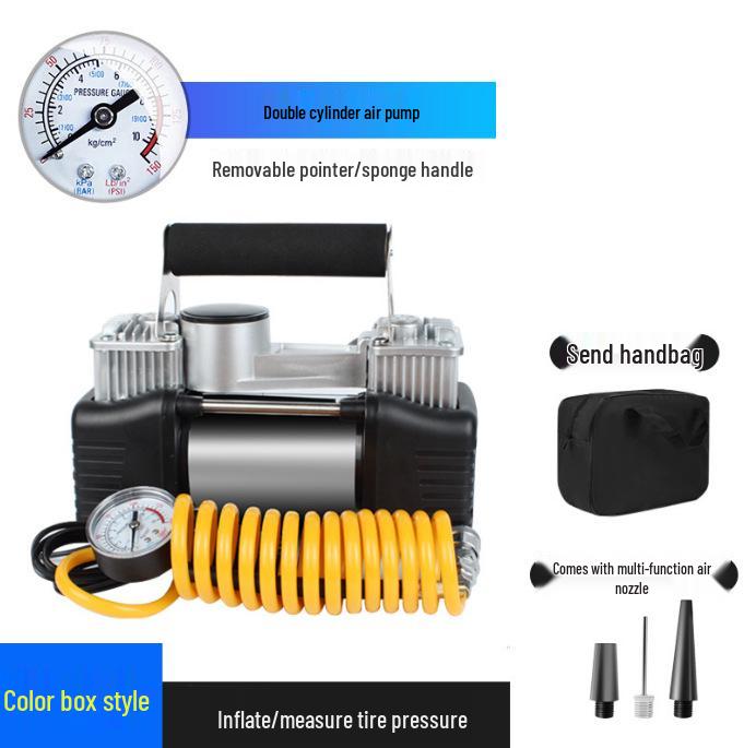 High-Power Dual Cylinder Portable Electric Car Tire Inflator