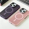 Honeycomb Grid Mesh Cooling for Magsafe Case for 16 17 Pro Max 15 14 13 12 11 Alloy Lens Bracket Wireless Charging Cover