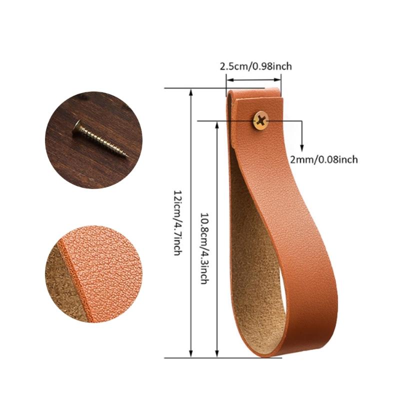 Strong Adhesive Wall Mount Hooks For Kitchen Bathroom Towel Hanging PU Leather And Metal Designs Straps