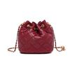 2024 Argyle Chain Crossbody: Luxurious Small Round Bucket Bag for Women