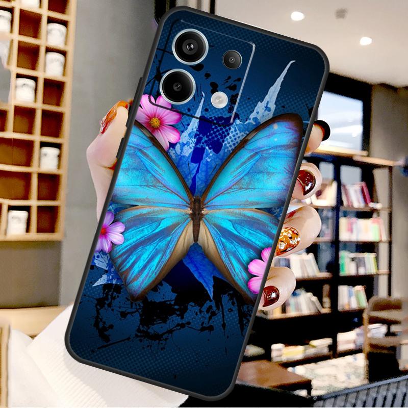 

Butterfly For Xiaomi Redmi Note 14 Pro 12 11 9 10 13 15 Pro Plus Case For Redmi 15 10C 12C 13C 14C 15C Note 15 Pro Plus 5G