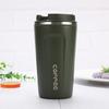 510ml Stainless Steel Coffee Cup, Leak Proof Thermos, Double Wall Coffee Cup, Thermos, Milk, Tea, Water, Travel Vehicle Tableware 1PCS