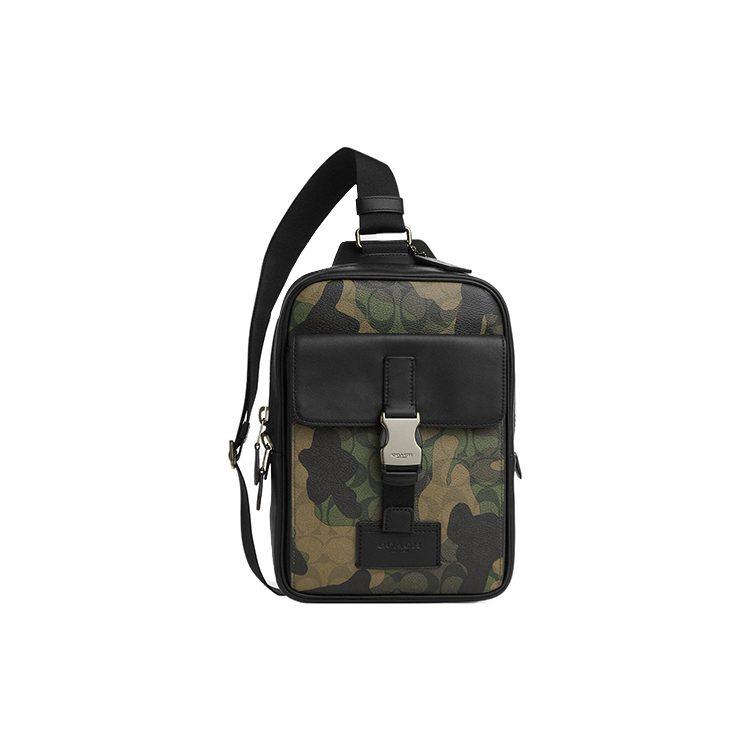 COACH Coated Canvas With Smooth Calfskin