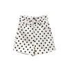 2025 Spring/Summer Women's Polka Dot High Waist Denim Shorts - Trendy Hong Kong Style, Washed Cotton, Wide Leg Fit