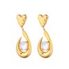 Light Luxury Fashion Temperament Zircon Versatile Earrings Earrings Women's Niche High-end Geometric Design Cold Wind Earrings