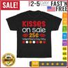 Kids Valentines Day Toddler Girls Boys Kisses On Sale Vintage T Shirt Men Women