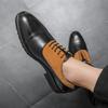 Popular Men Formal Shoes with Black Stitching British Brand Blok Shoes Gentlemen's Banquet Shoes Sizes 38-46 Men Shoes