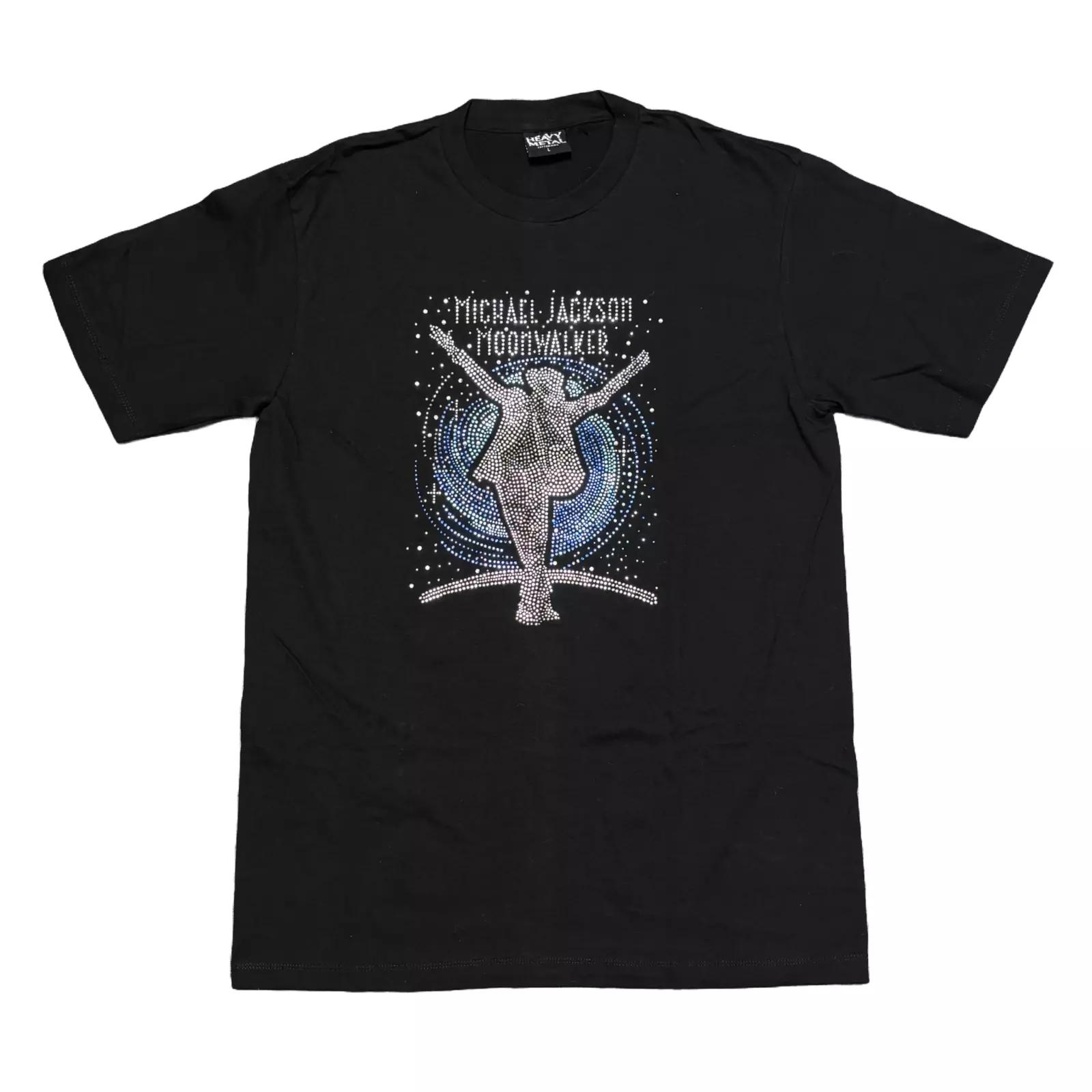 

Vintage Michael Jackson Shirt Large Black Tour Concert Bootleg Band Tee Prince XL