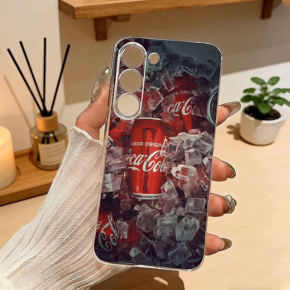 Hot C-Coca C-Cola Vintage Phone Case For Samsung Galaxy A71,A70,A52,A51,A40,A30 Transparent Cover