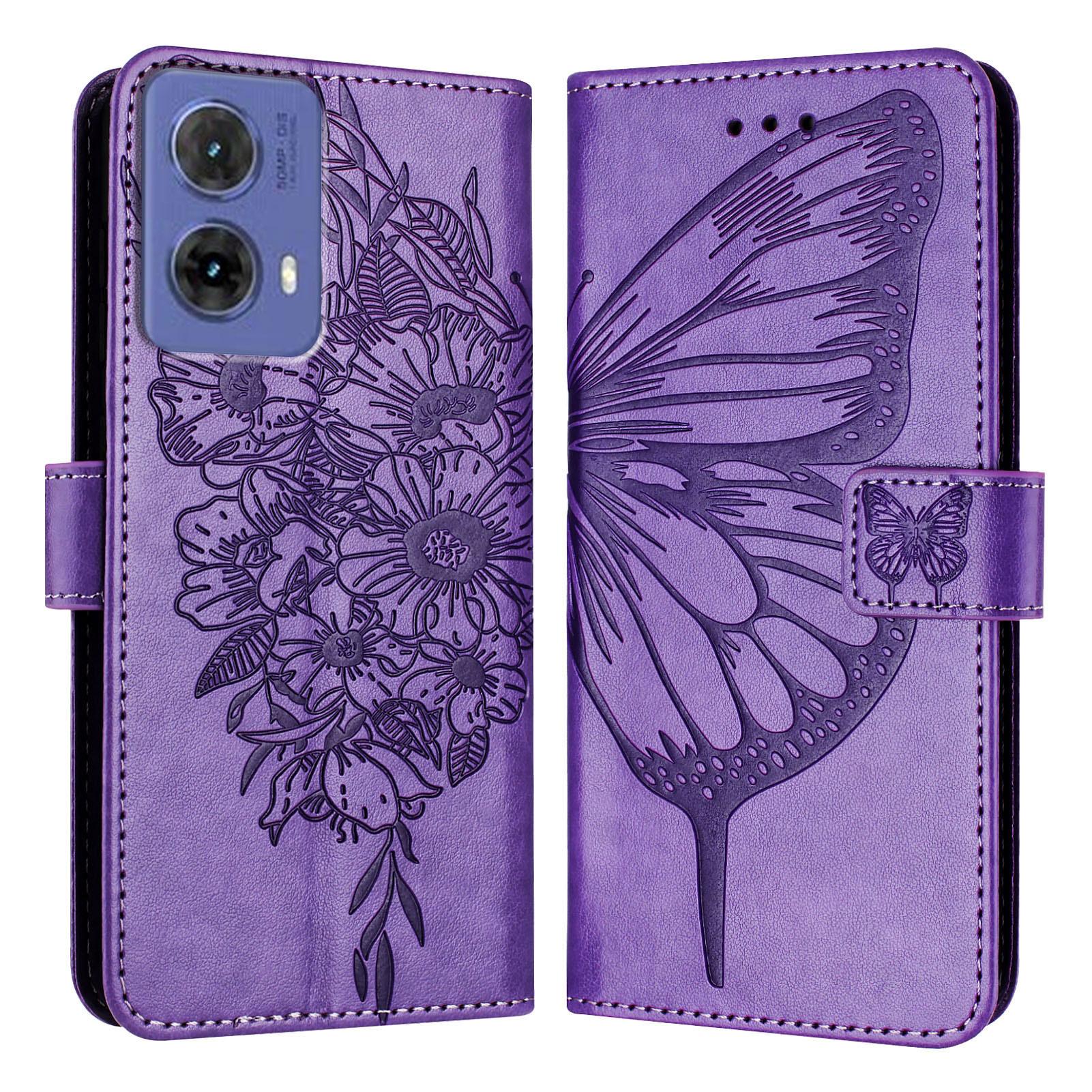 

Magnetic Leather Butterfly Wallet Flip Case For Motorola Moto G84 G85 G75 G55 G35 G15 G05 Power G84 G54 G14 G04 Protective Cover Motorola Moto G04
