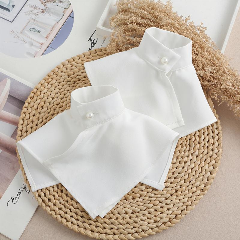 Fashion White Decorative Hand Horn Sleeves Elegant Flower Detachable Ruffle Flared Cuffs Winter Wrist Warmer