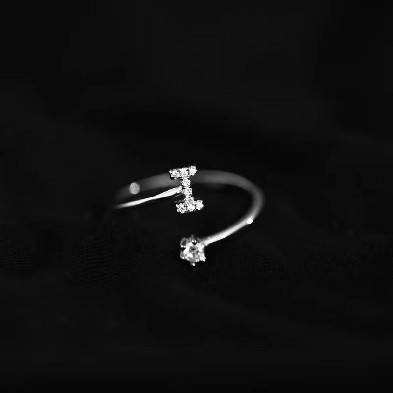 Exquisite Women's 26 Letter Open Ring - European & American Design