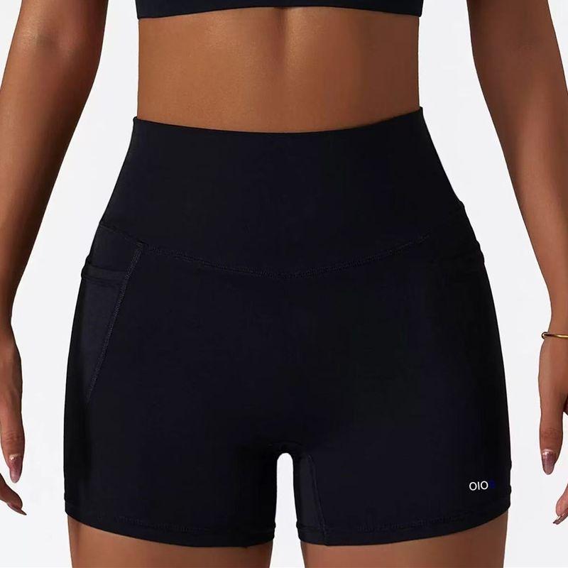 Oiob Three Points Yoga Pants Women's Fitness Shorts Hip Lifting High Strength Training Exercise Running Cycling Pants with Pockets