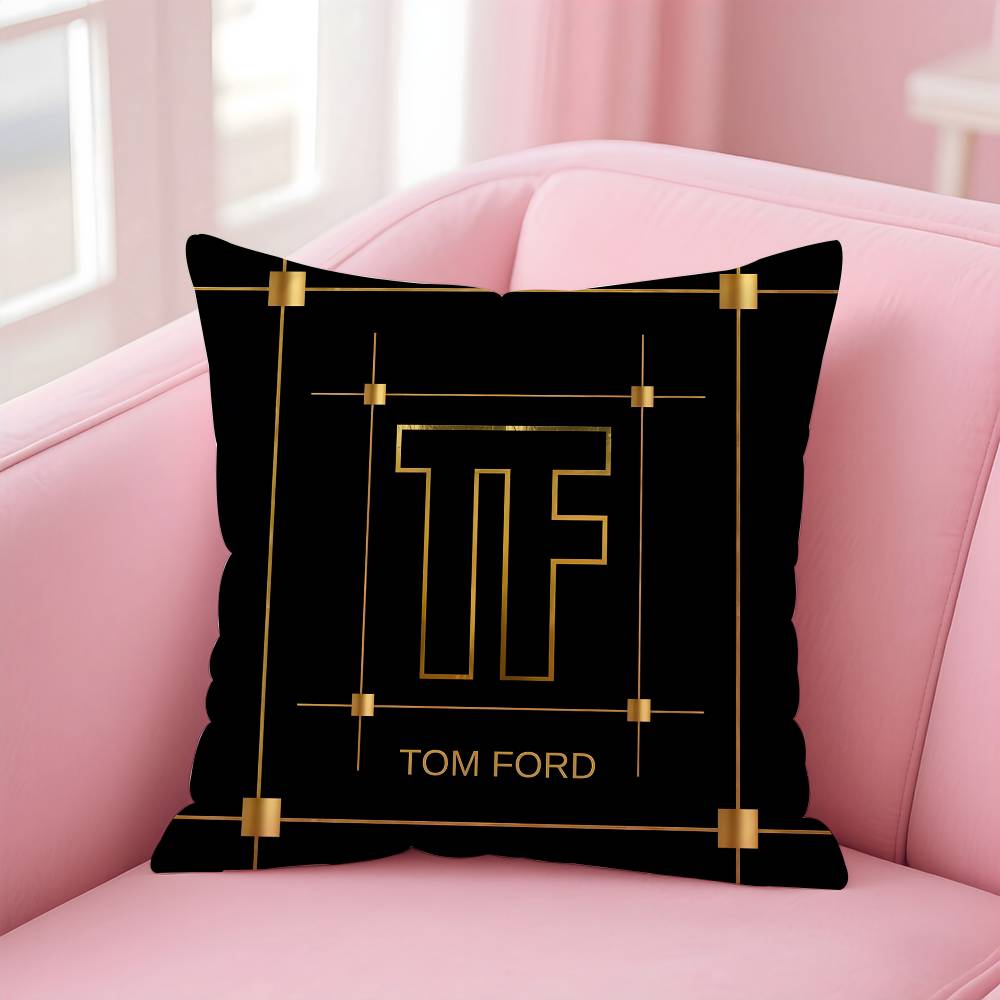 Trendy Brand T-Tom F-Ford Pillow Case Pattern Printed Pillowcase for Living Room Sofa Cushion Cover & Bedroom Decor