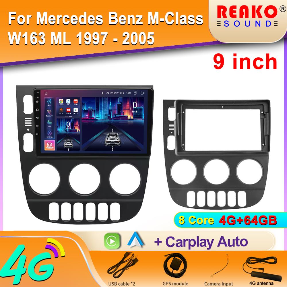 

Для Mercedes Benz M-Class W163 ML 1997 - 2005 Android Car Radio Multimedia DVD Player Stereo Navigation GPS Autoradio Audio 8 core 4GB+64GB