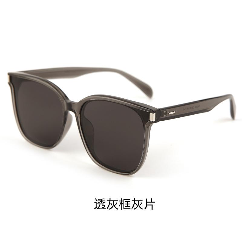 Trendy large frame square TR sunglasses, high-end and thin street shot UV-proof sunglasses for men and women