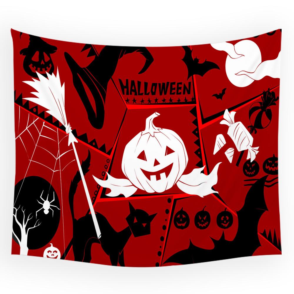 

Страшный коврик для пикника Тыквенный декор Гобелен Хэллоуин Ведьма Эстетика Декор комнаты Подвесная комната Декор стены общежития Фон Ткань 100x75cm