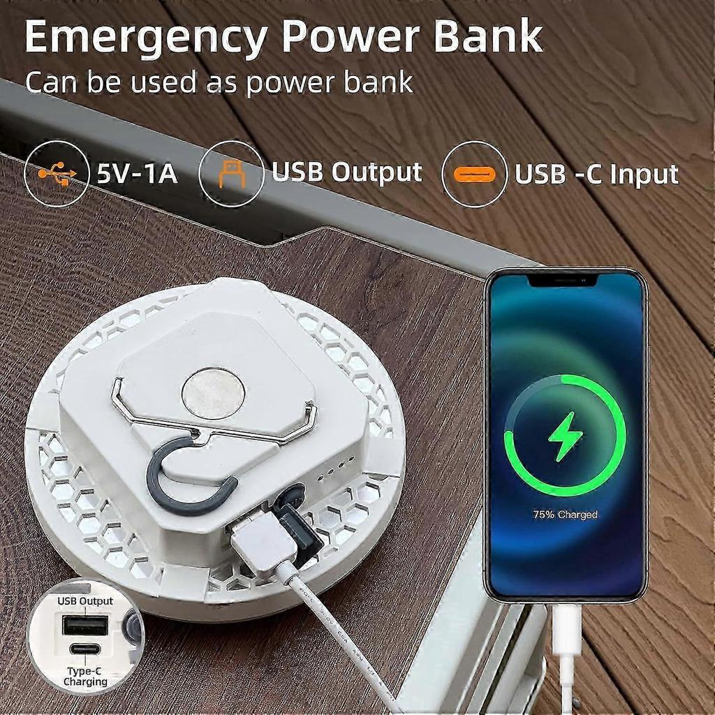 10000mAh 30W 4000LM Rechargeable Camping Lantern - Magnetic, 4 Modes & IPX5 Waterproof for Emergencies